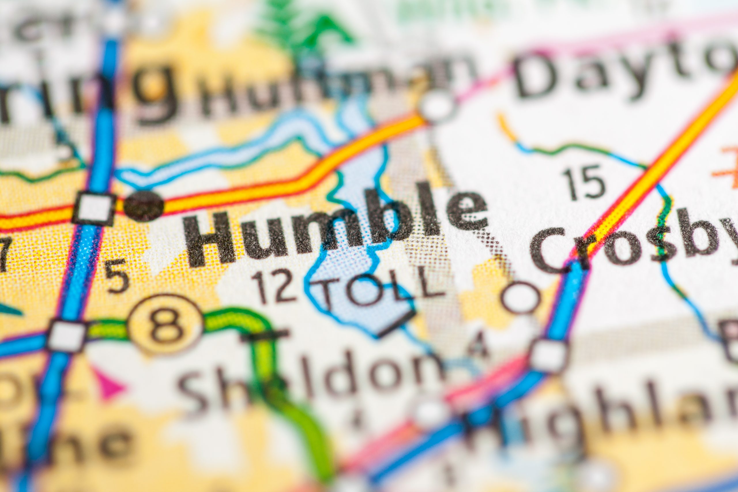 Word Humble on a Texas Map